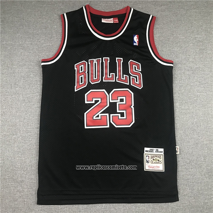 Camiseta Chicago Bulls Michael Jordan #23 Mitchell & Ness 1997-98 Negro
